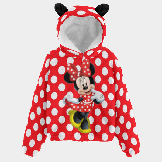 KSC's Limited Edition Minnie Kid’s Borg Fleece Sweatshirt With Ears