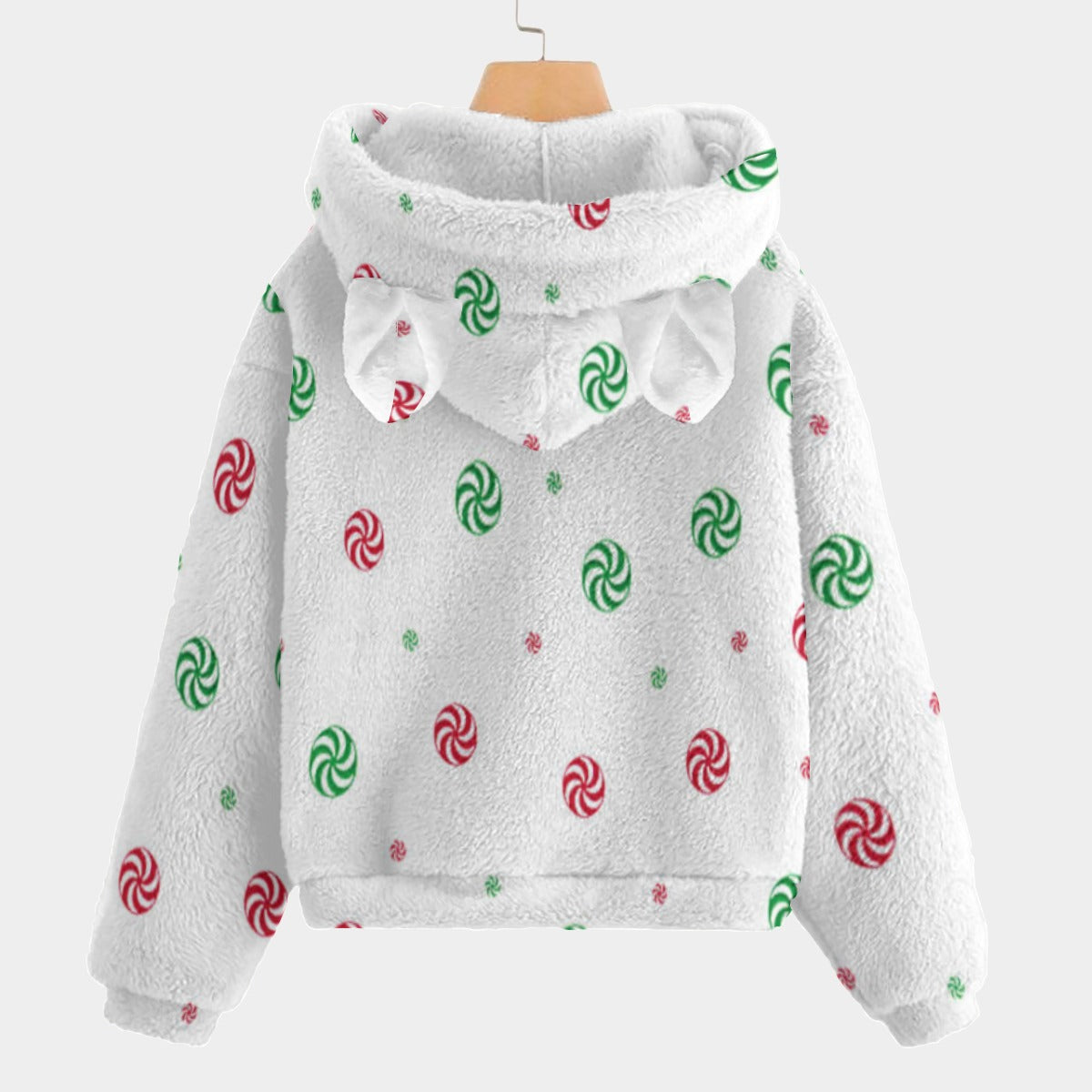 KSC's Exclusive Christmas Labubu Kid’s Borg Fleece Sweatshirt With Ears