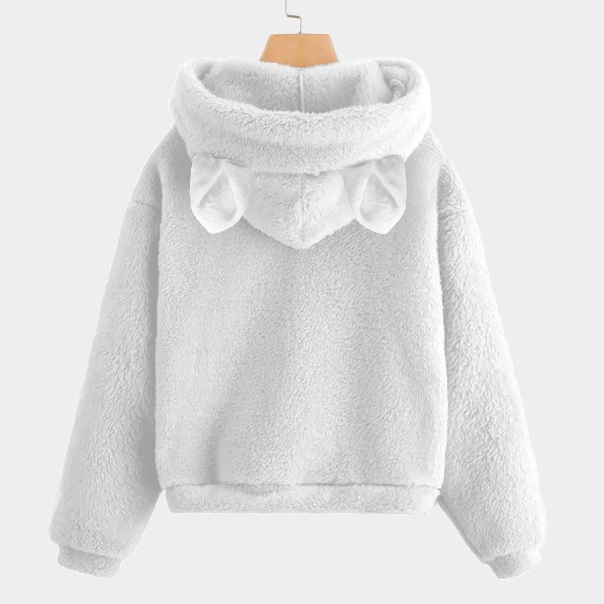 KSC's Fleece Sweatshirt LABUBU Print Kid’s Borg Fleece Sweatshirt With Ears