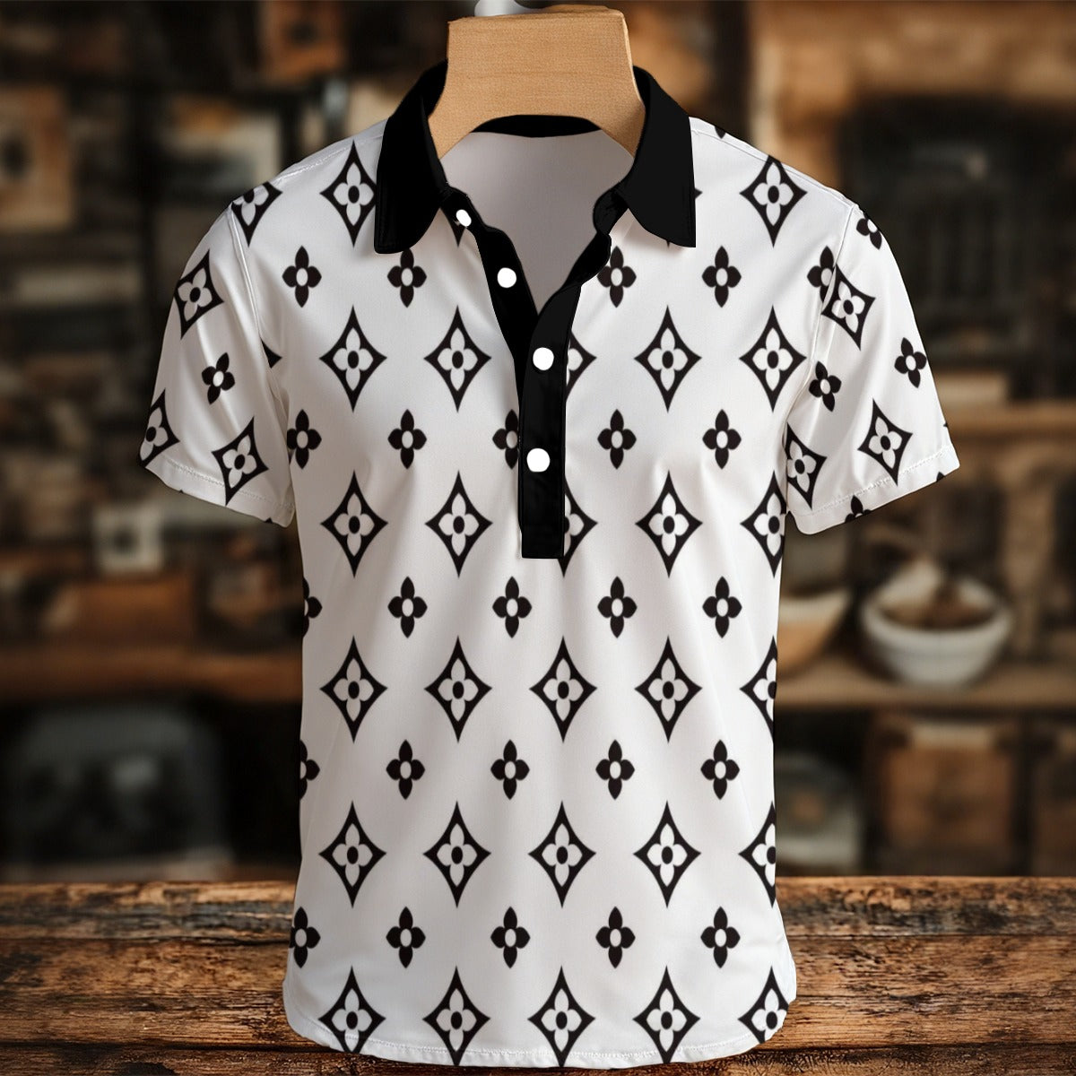 KSC's Exclusive Designs Men's Henley Polo  Shirt