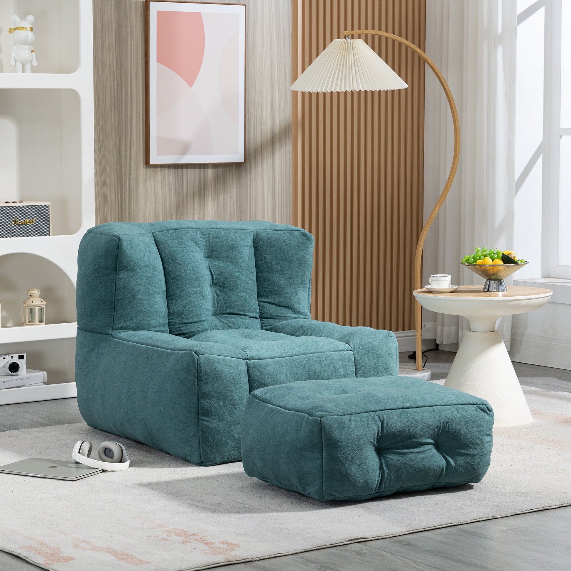 Fluffy bean bag chair, comfortable bean bag for adults and children,