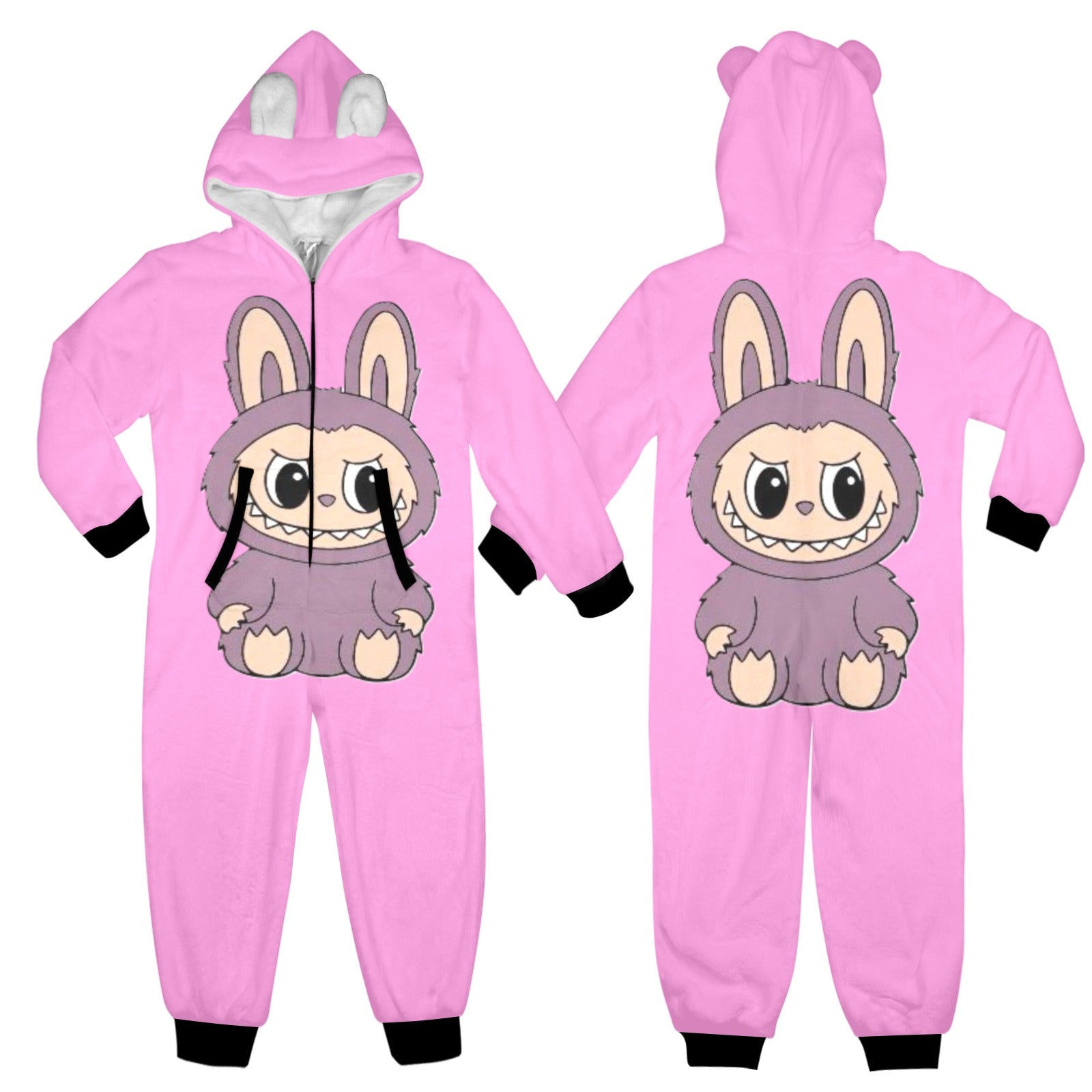 KSC's Exclusive Big Kids Onesie Labubu (8 to 15 Years) Pink Purple Labubu