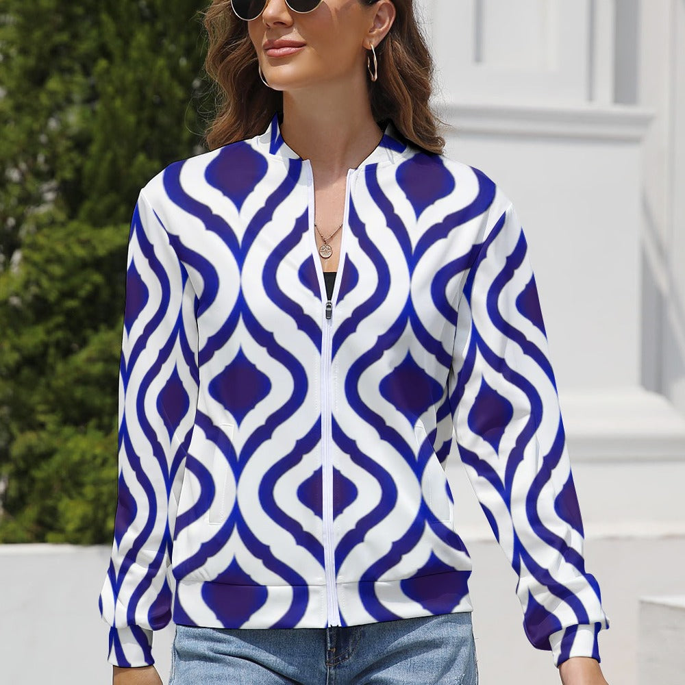 Women's Long Sleeve Zipper Jacket