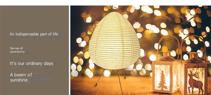 Nordic modern creative design bedroom study bedside decorative table lamp Nokou Yong Ji Ji Feng Net red handmade lantern