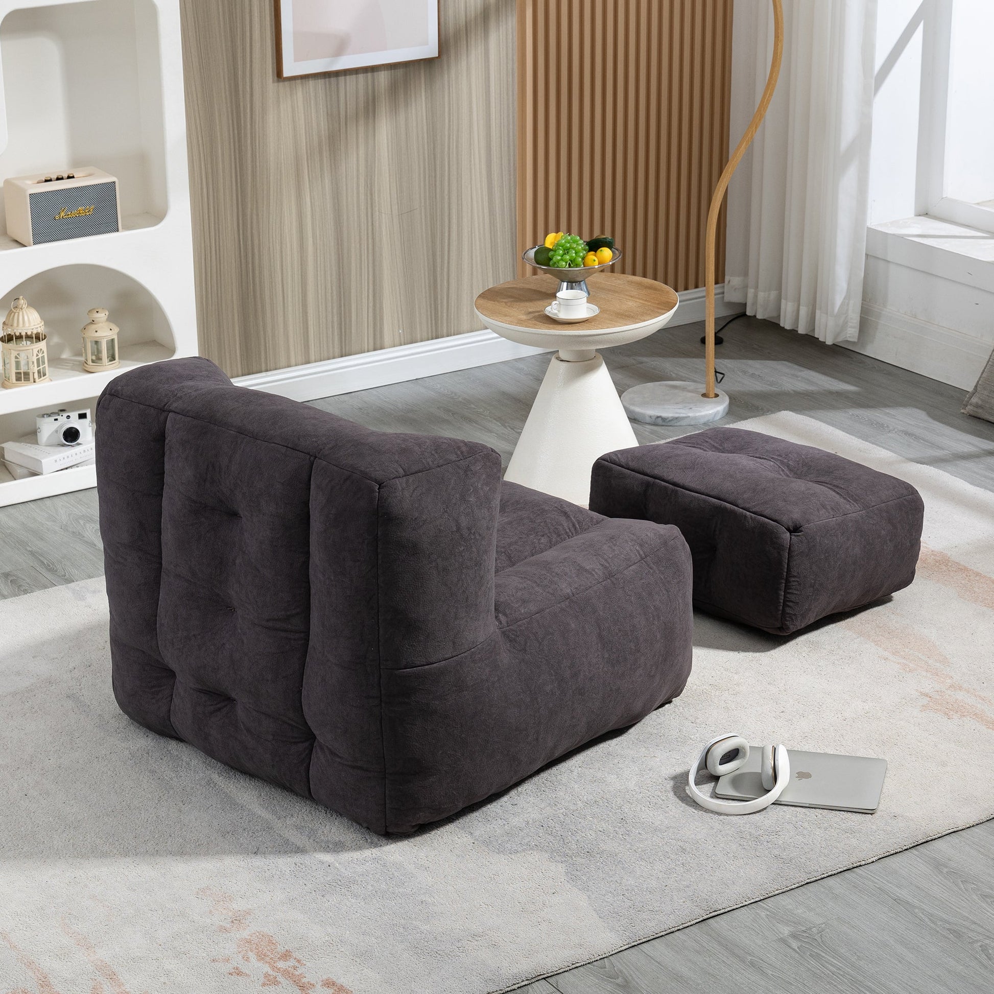 Fluffy bean bag chair, comfortable bean bag for adults and children,