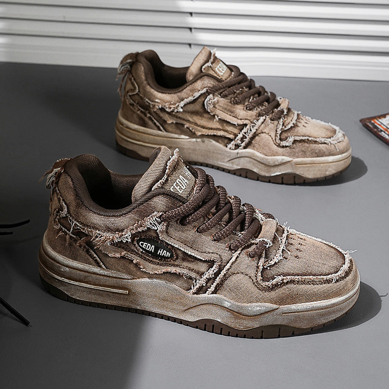 New Trendy Design Skateboard Shoes for men increase all sports skateboard shoes for men shoes trend dirty shoes for men