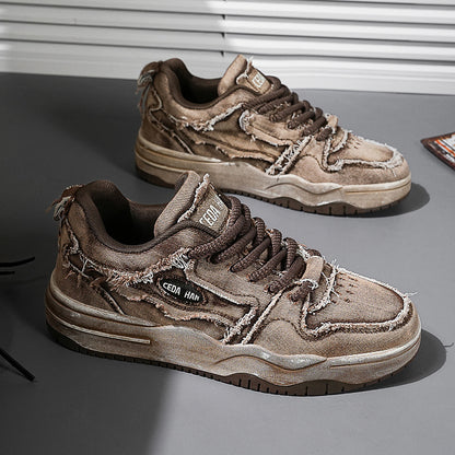 New Trendy Design Skateboard Shoes for men increase all sports skateboard shoes for men shoes trend dirty shoes for men