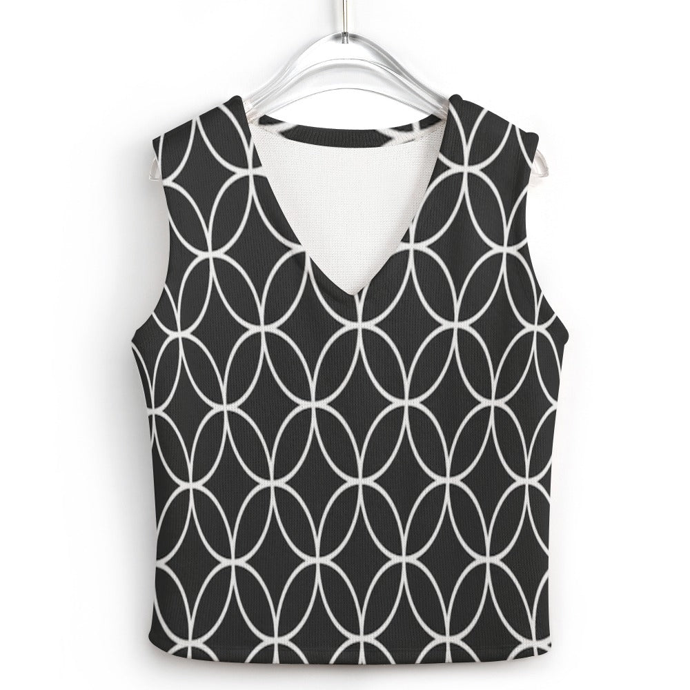 KSC's Custom Designs Women's Long Sleeve Button Knit Vest - 10 OPTIONS INSIDE