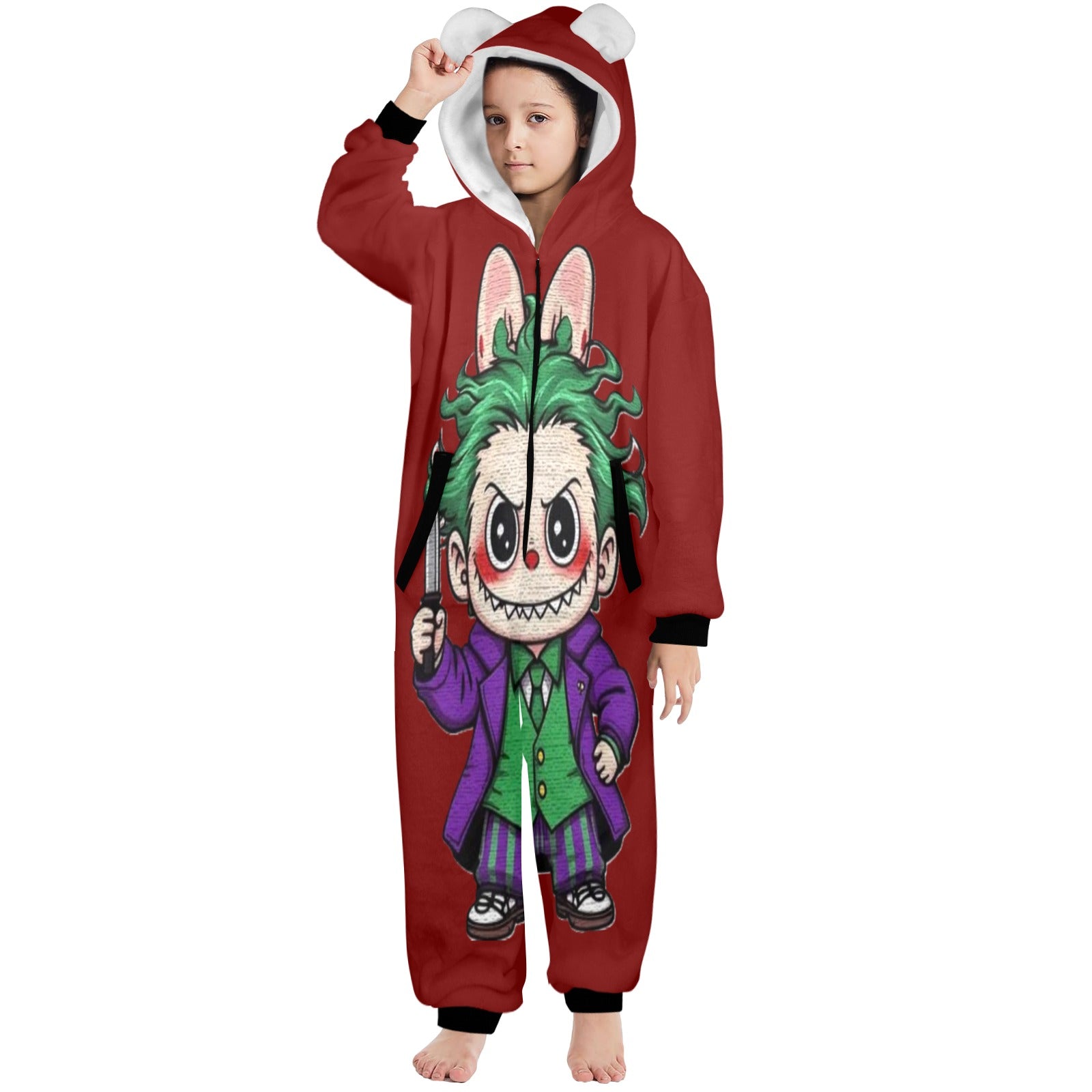 KSC's Halloween Big Kids Unisex Onesies (8 to 15 Years) Joker Labubu