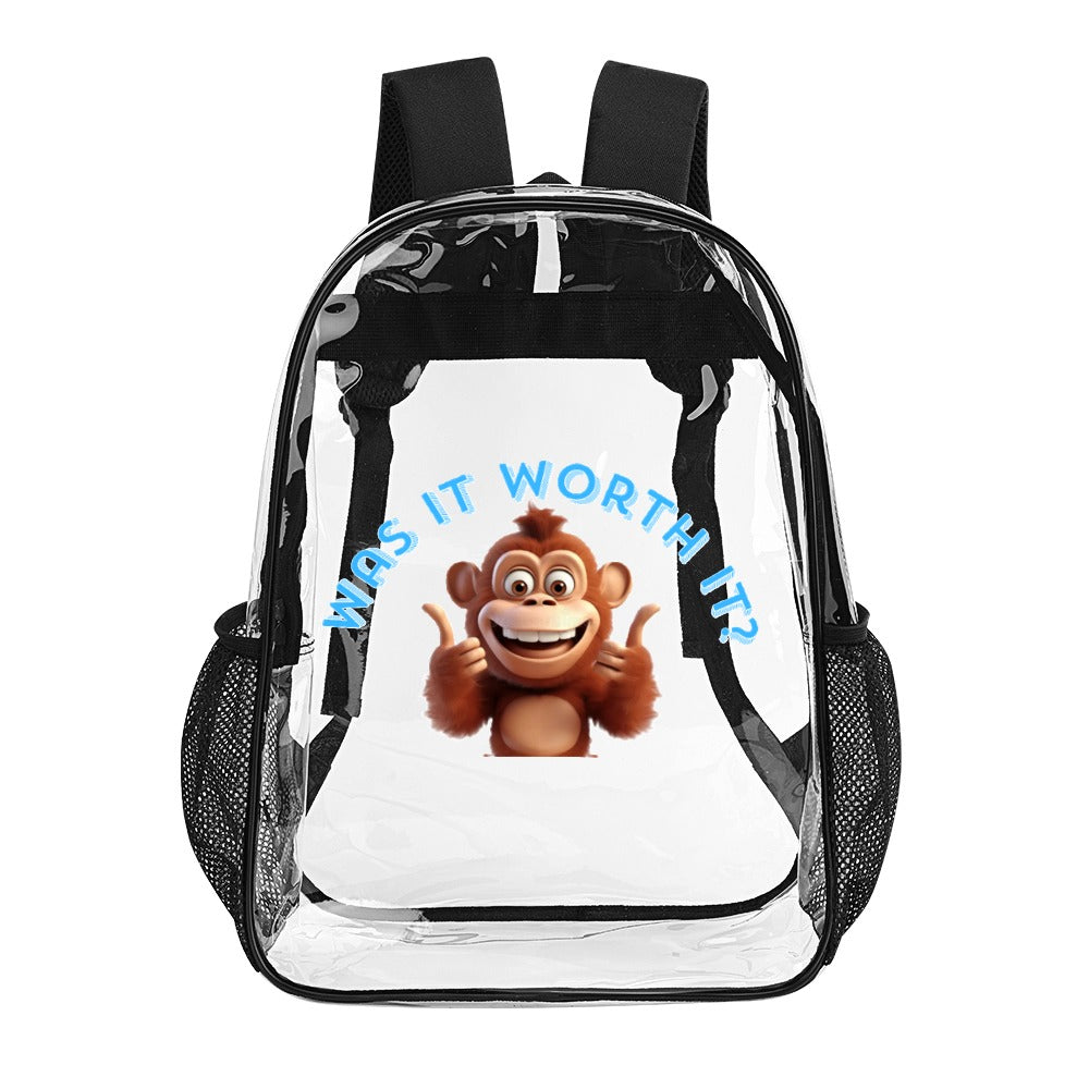 KSC's Custom Designs On Transparent Bag 17 inch New