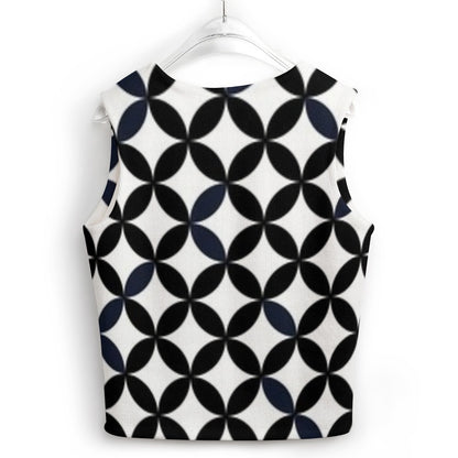 KSC's Custom Vest Designs Women's Long Sleeve Button Knit Vest