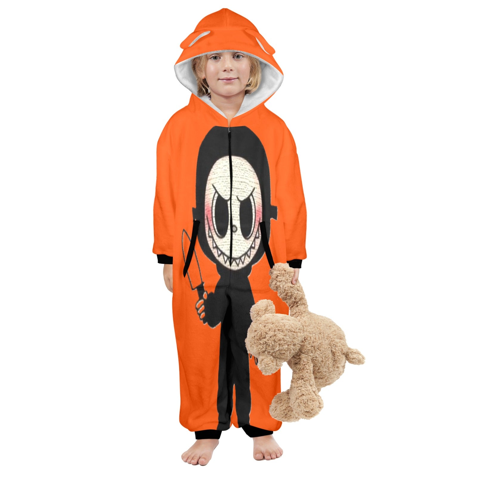 KSC's Halloween Exclusive Little Kid Unisex Onesie Labubu Ghost Face Design 5