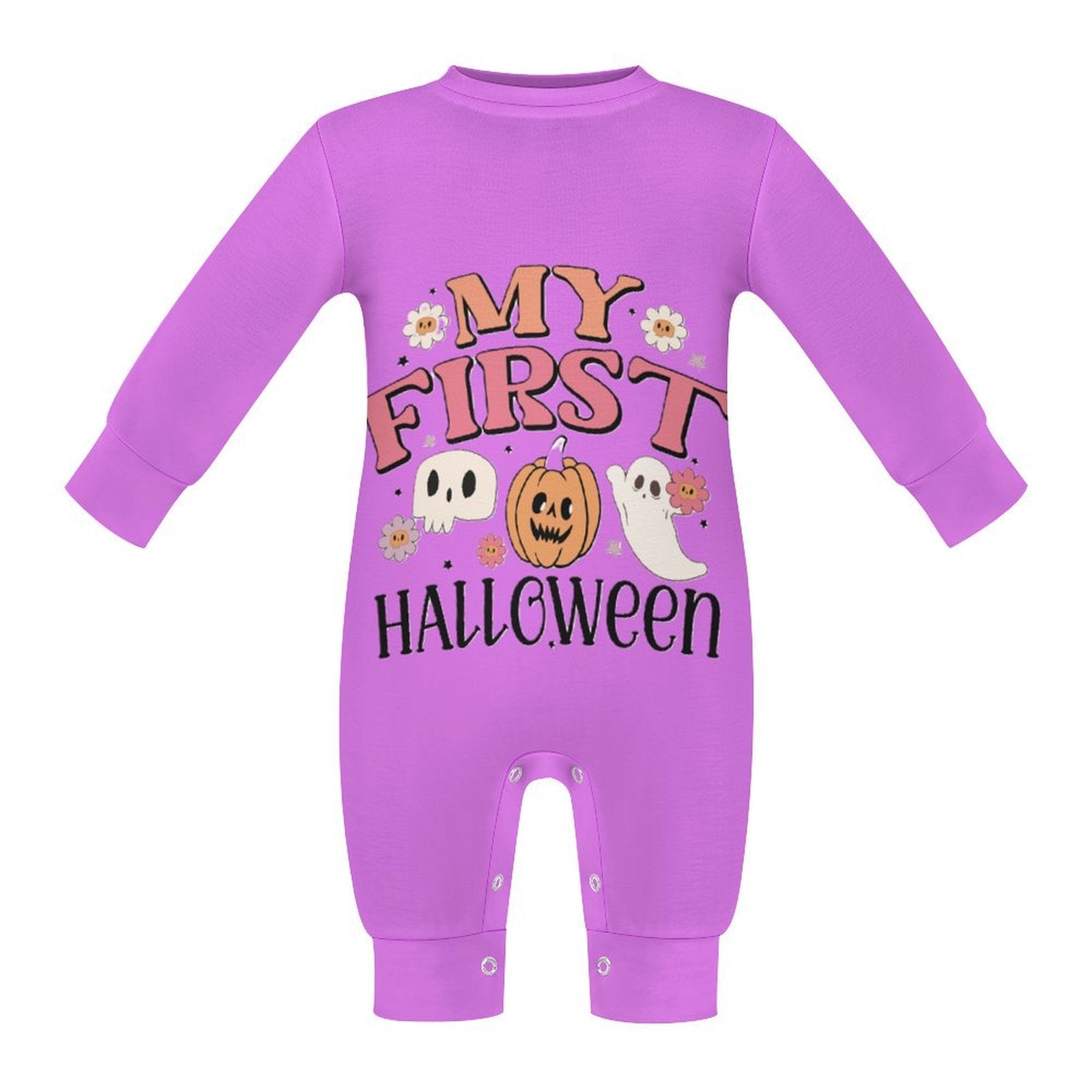 Baby My First Halloween Pink Onesie Romper Long Sleeve Baby Romper