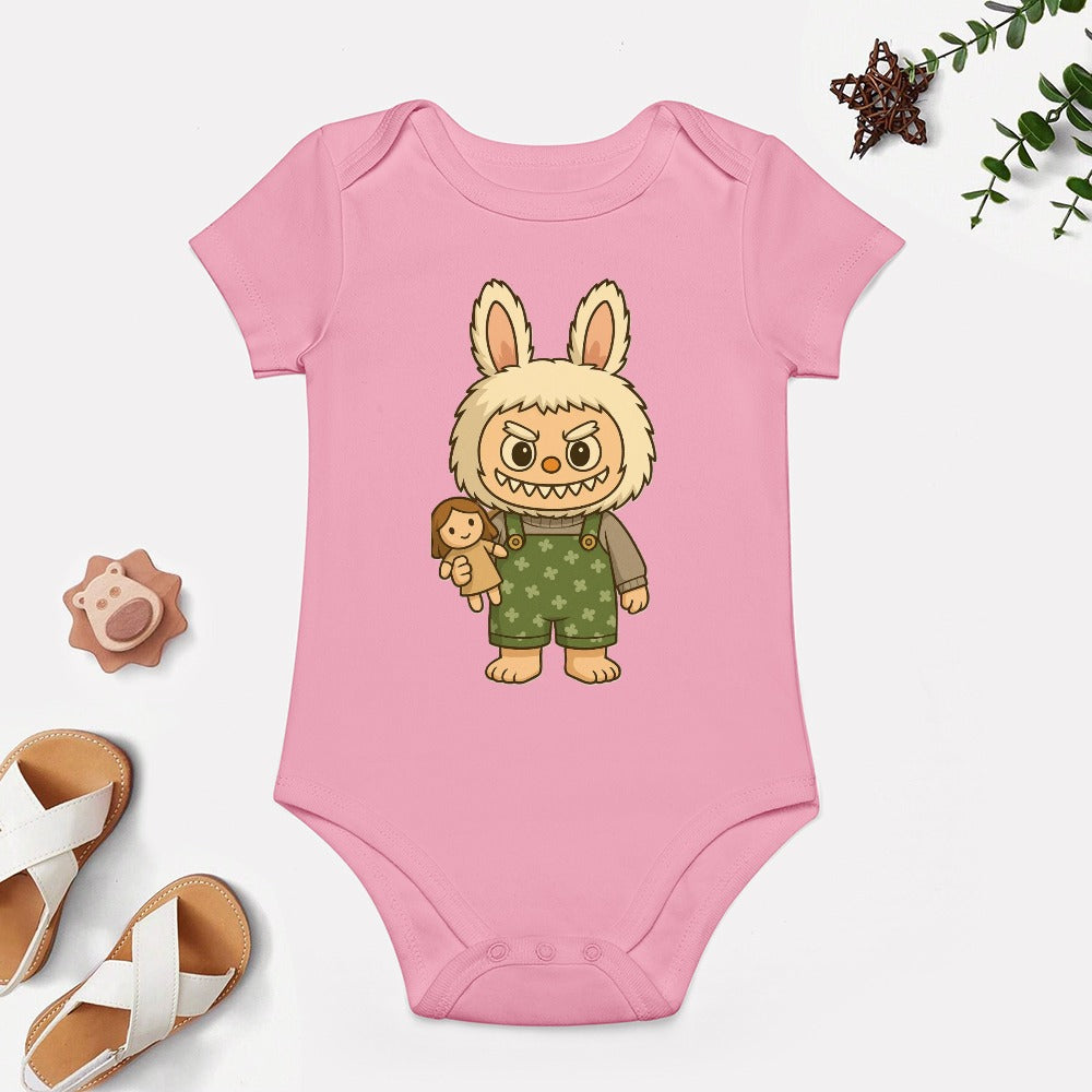 KSC's BABY LABUBU BODYSUIT -Short -Sleeve Baby's Bodysuit