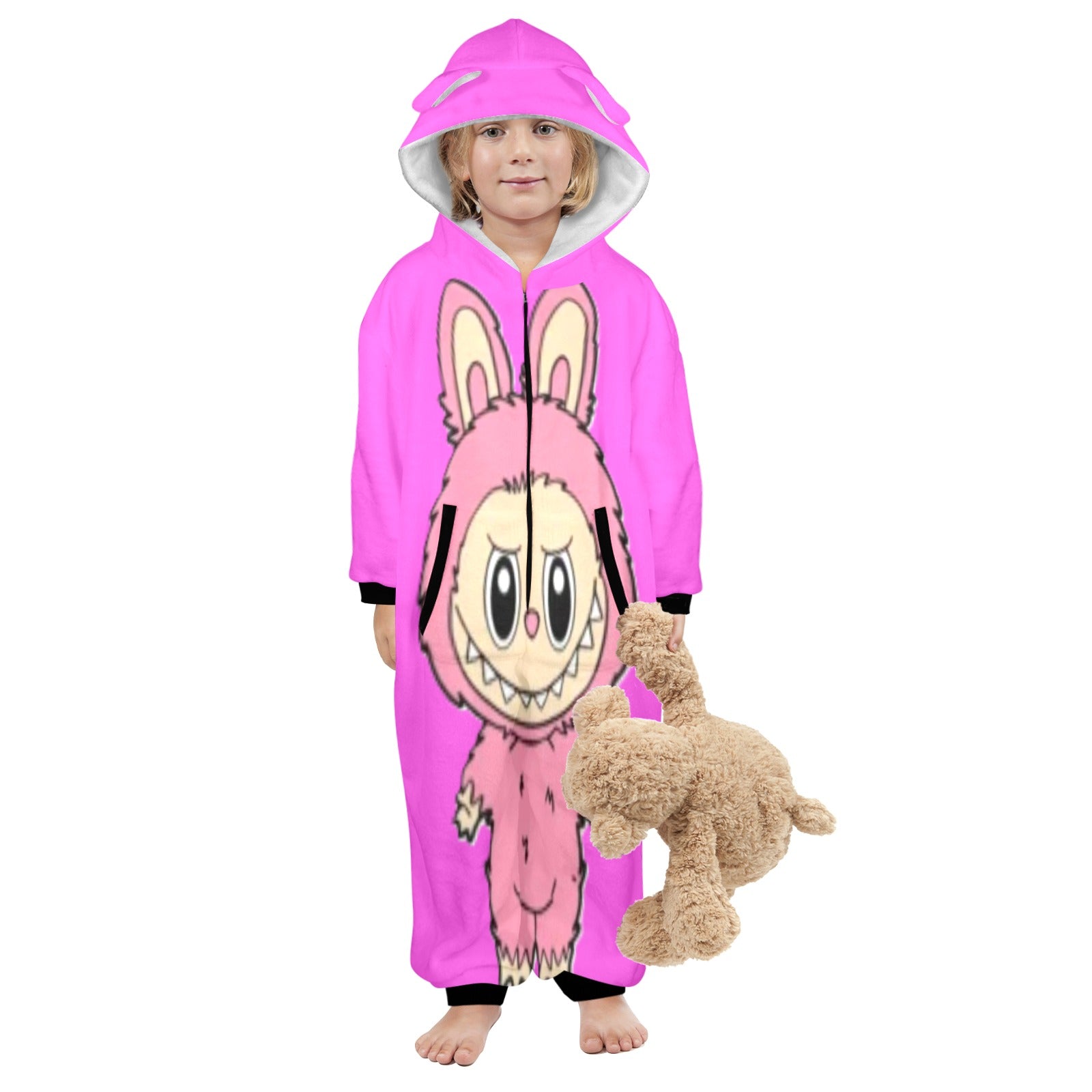 KSC's Exclusive Labubu Little Kids Onesies (2 to 7 Years Old) - Pink Labubu