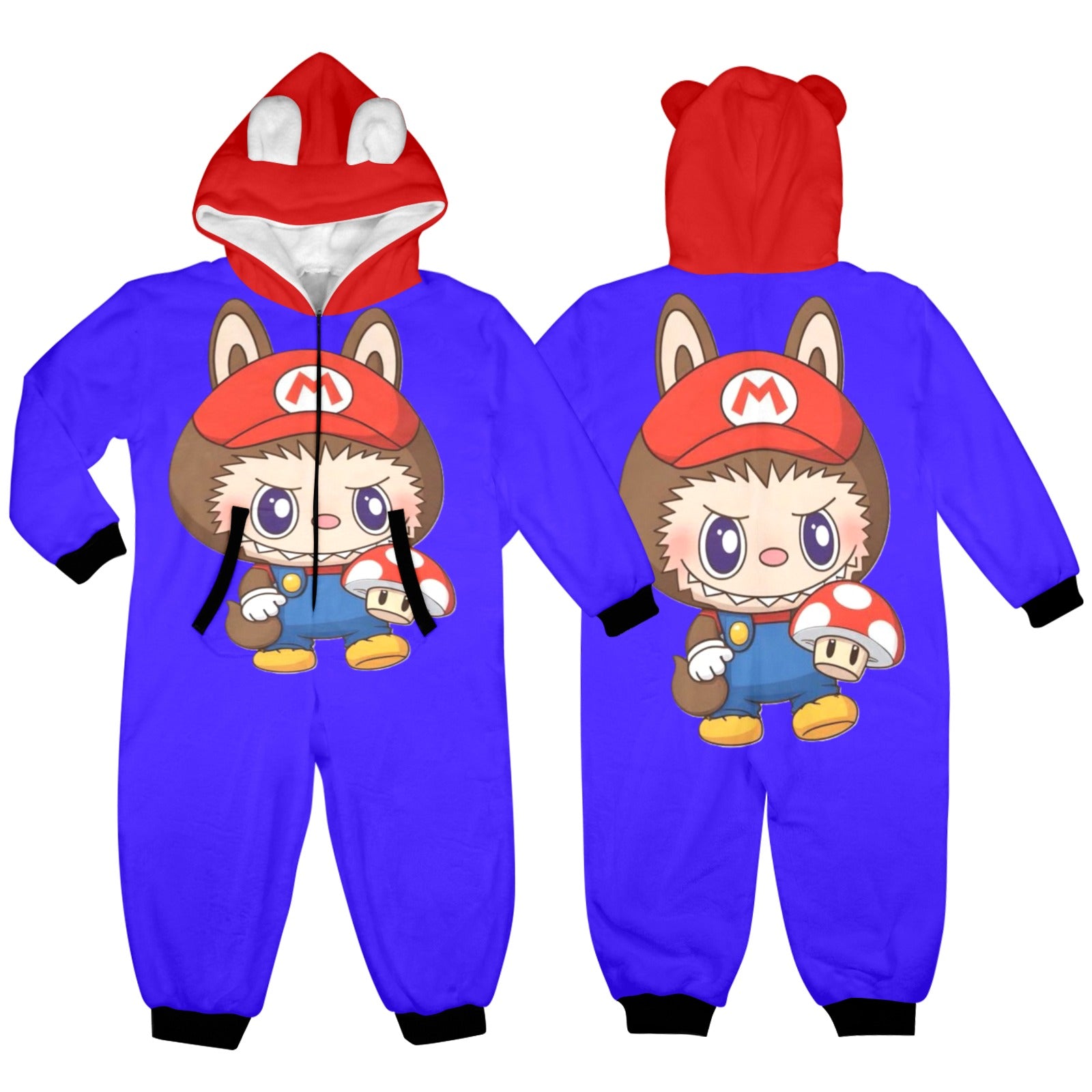 KSC's Exclusive Little Kids Unisex Onesie (2 to 7 Years) Blue Mario Labubu 2