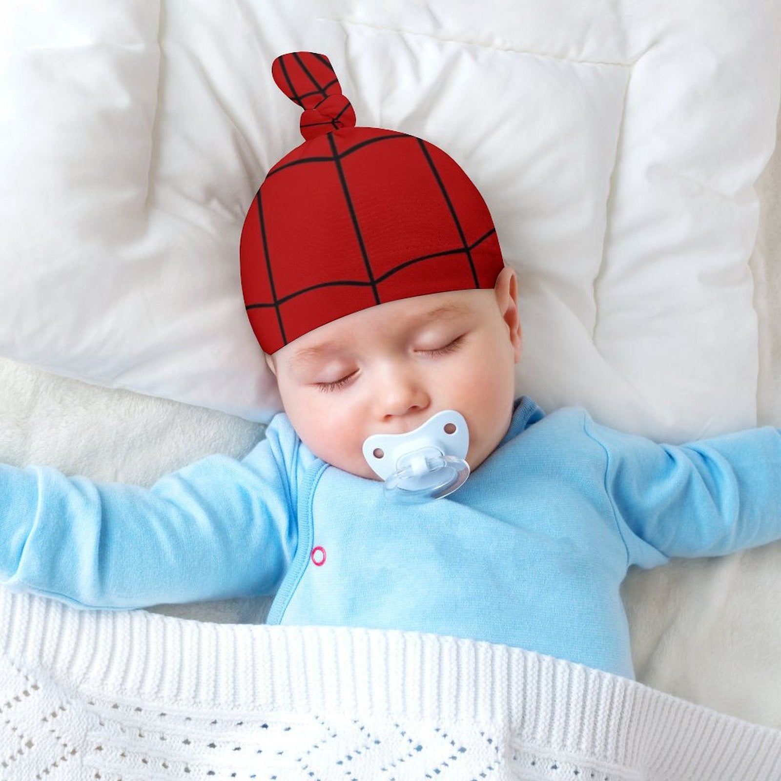 Spiderman Labubu Onesie Romper Blue with Hat