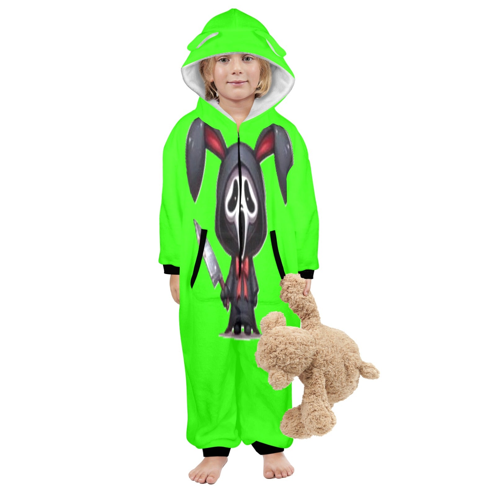 KSC's Exclusive Labubu Little Kids Onesies (2 to 7 Years Old) - Ghost Face Labubu