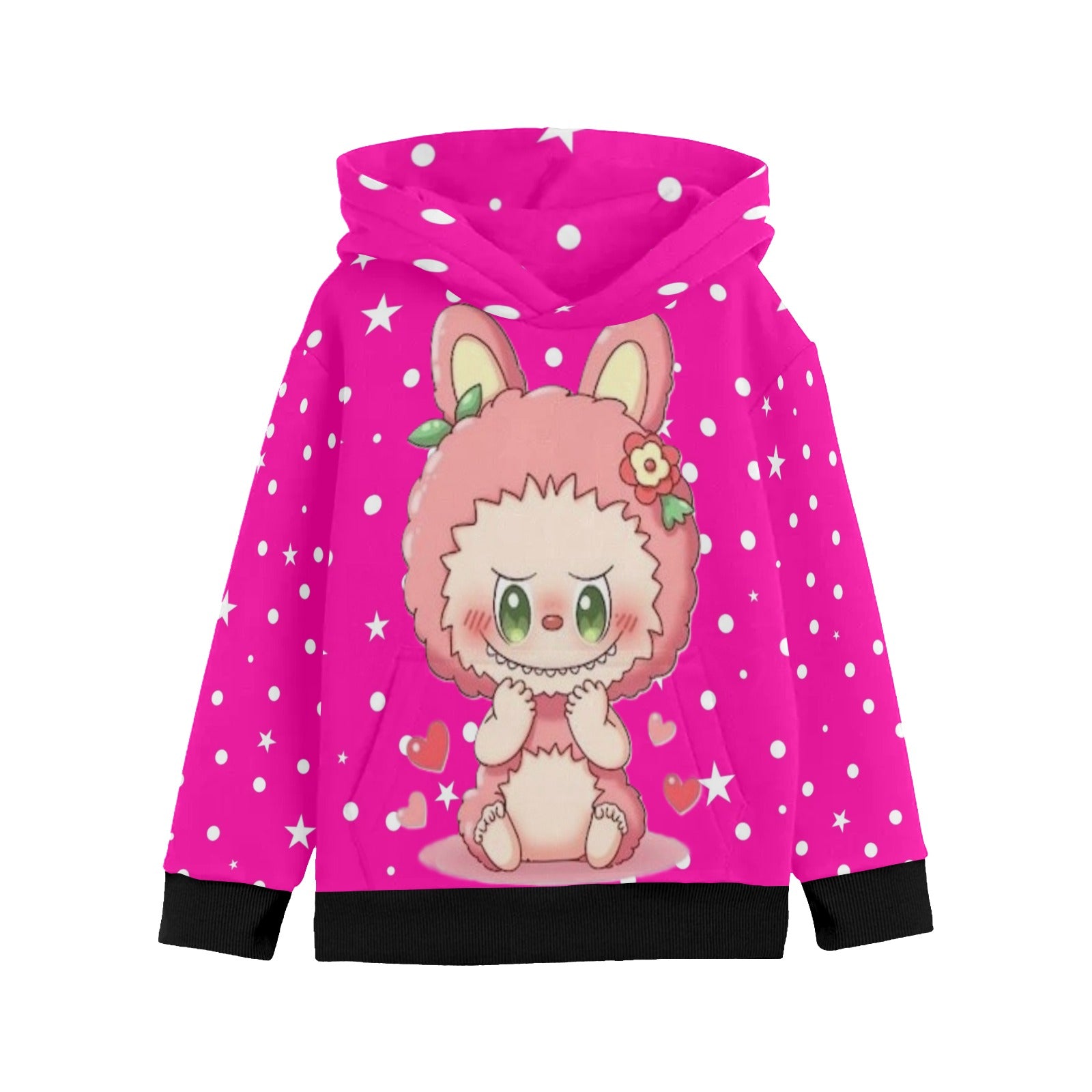KSC's Little Girls' Labubu Designs Long Sleeve Hoodies