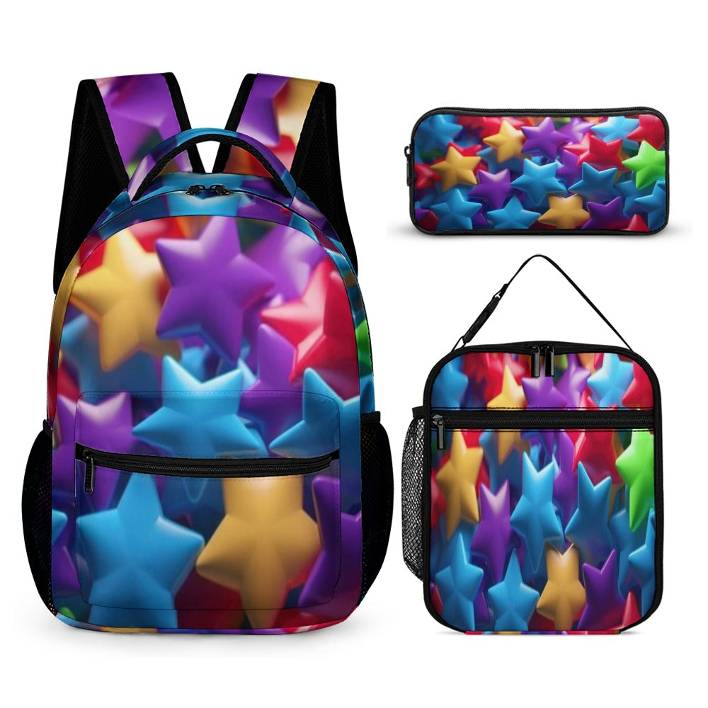 BACK TO SCHOOL BUNDLES -3PC Back To School Set - KSC's Custom Designs Back To School Sets - Backpacks, Three piece set combination Backpacks, Lunch Box, Pencil Bag/Organizer