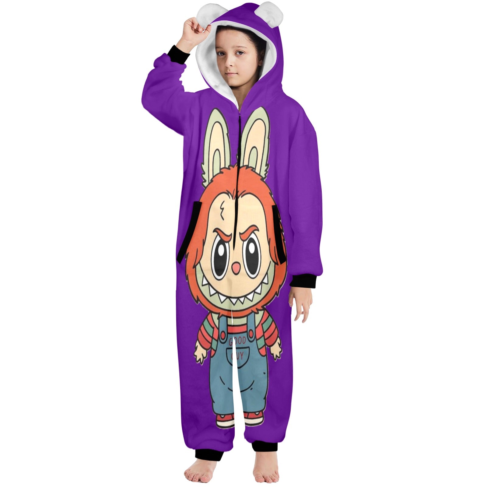 KSC's Halloween Big Kids Unisex Onesies (8 to 15 Years) Good Guy Doll Labubu