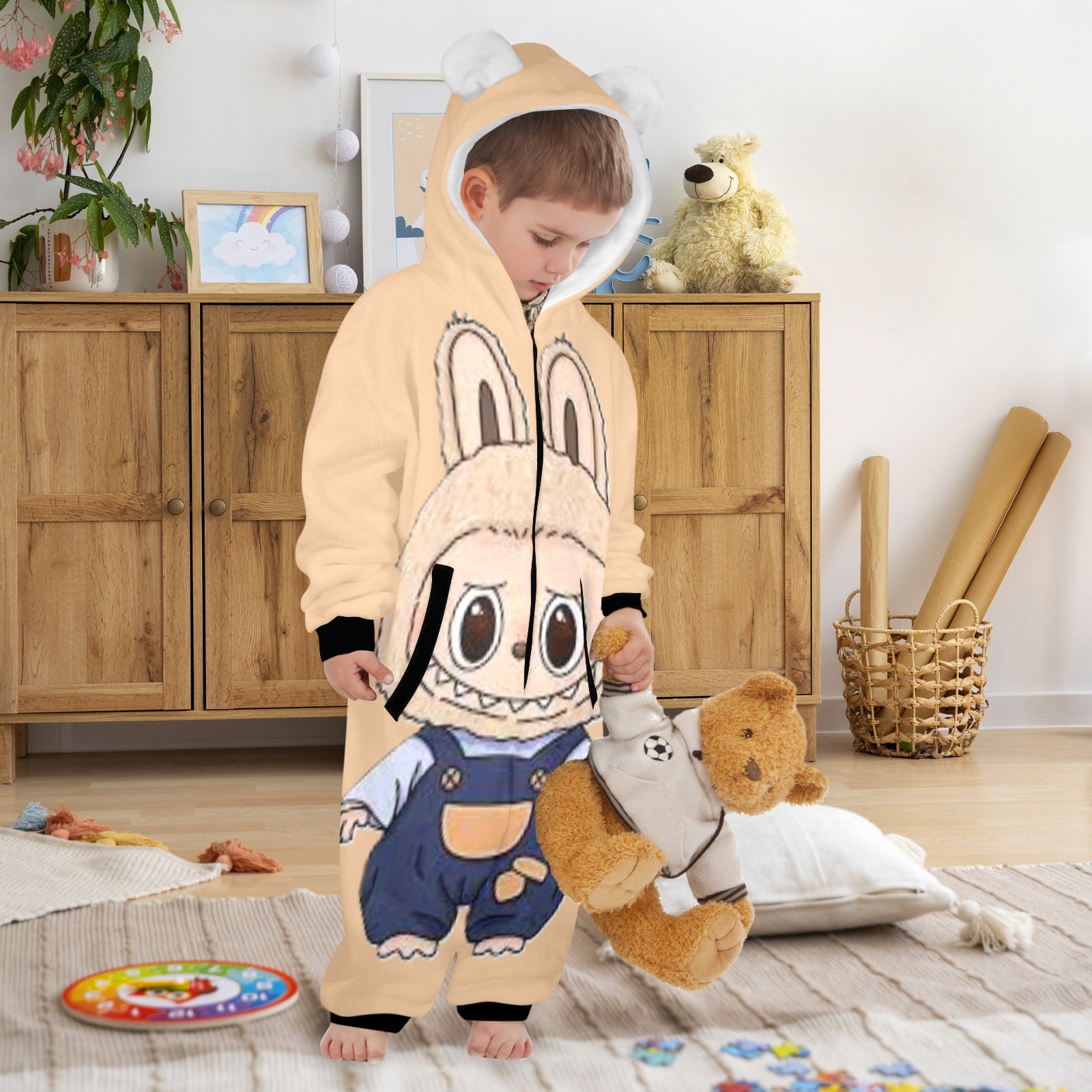 KSC's Exclusive Labubu Little Kid Onesie (2 to 7 years old) Overalls Labubu