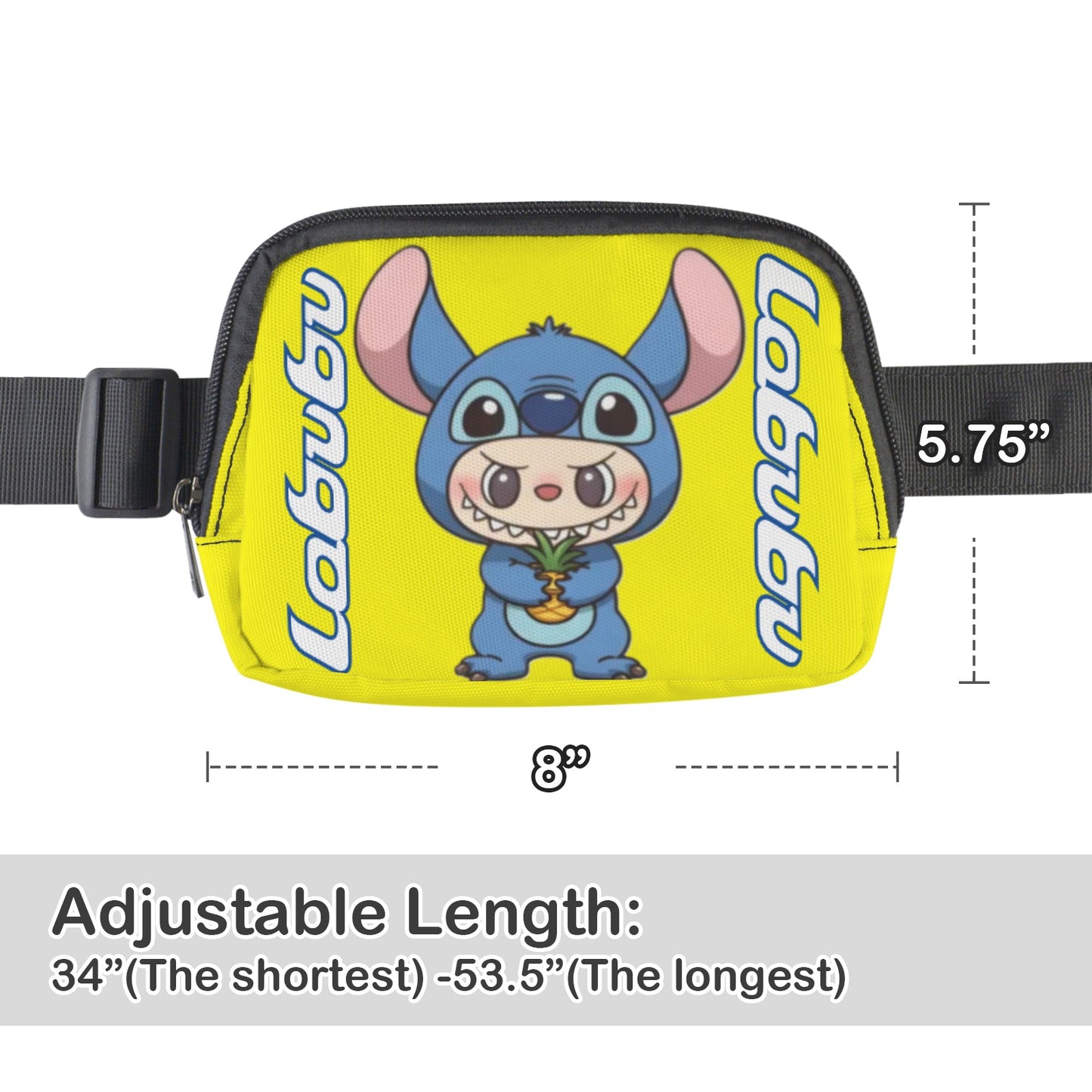 🌈 Labubu Stitch Crossbody Fanny – Color-Pop Cool for Every Age! Labubu Stitch Cross Body Bags - Fanny Bags: Adults & Kids with Variety Of Colors