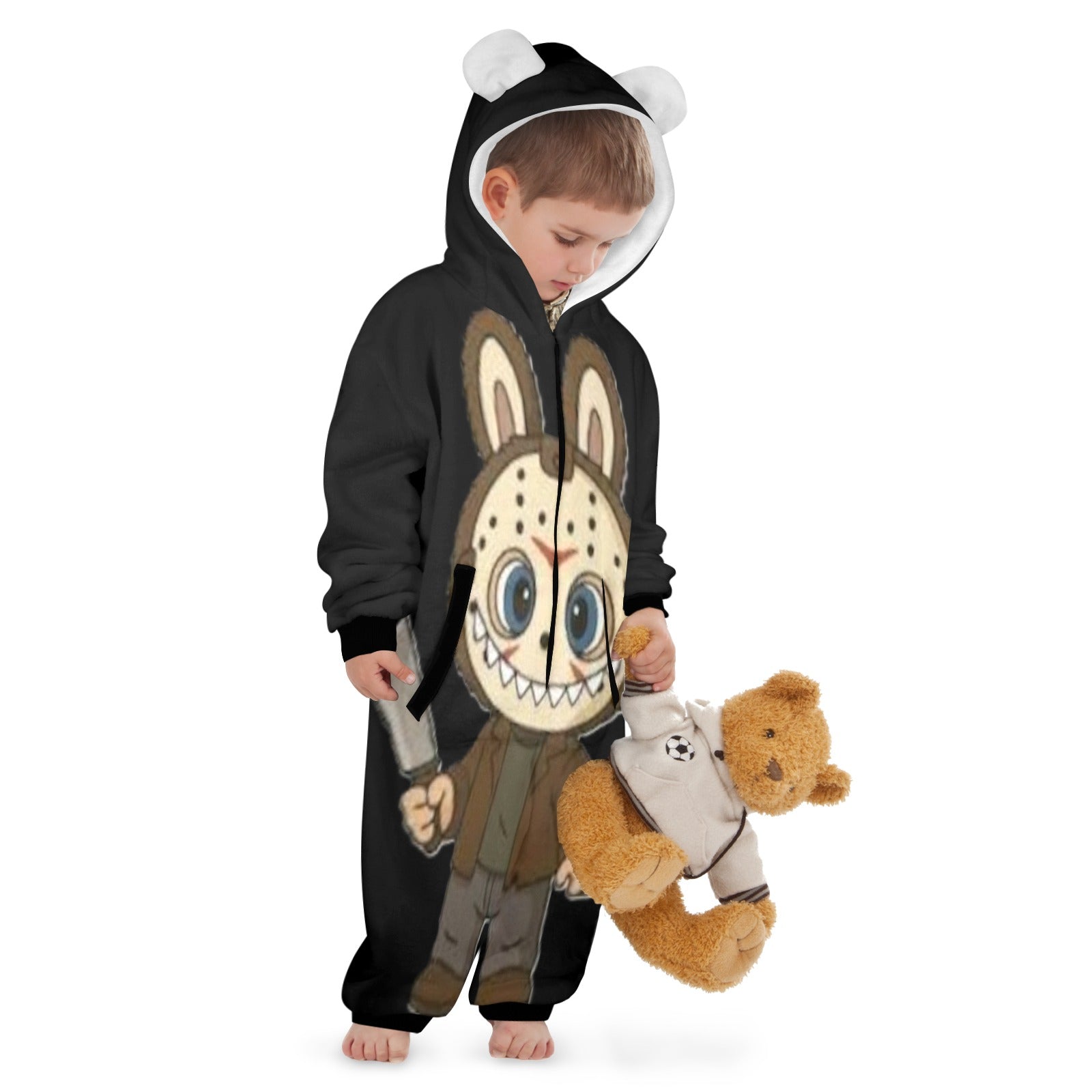 KSC's Halloween Exclusive Little Kids Unisex Onesie Labubu Jason Friday 13th