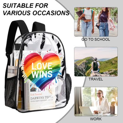 KSC's Custom Designs On Transparent Bag 17 inch New