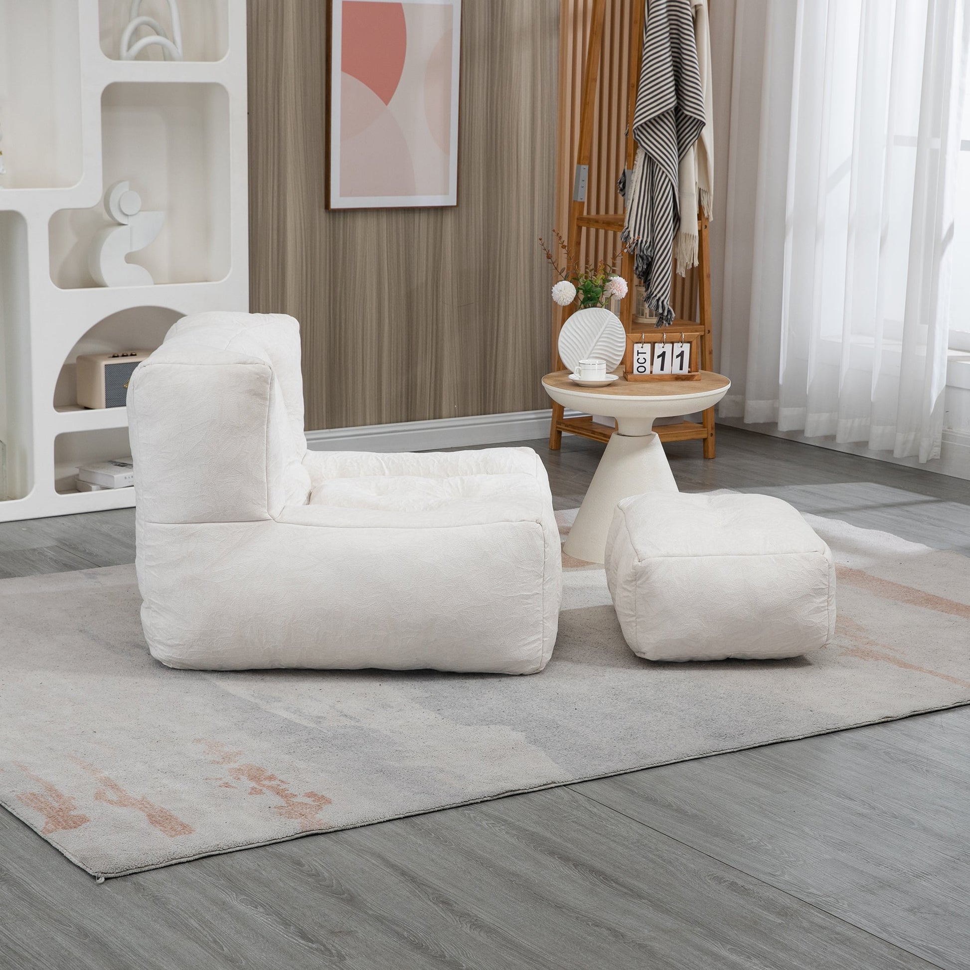 Fluffy bean bag chair, comfortable bean bag for adults and children,