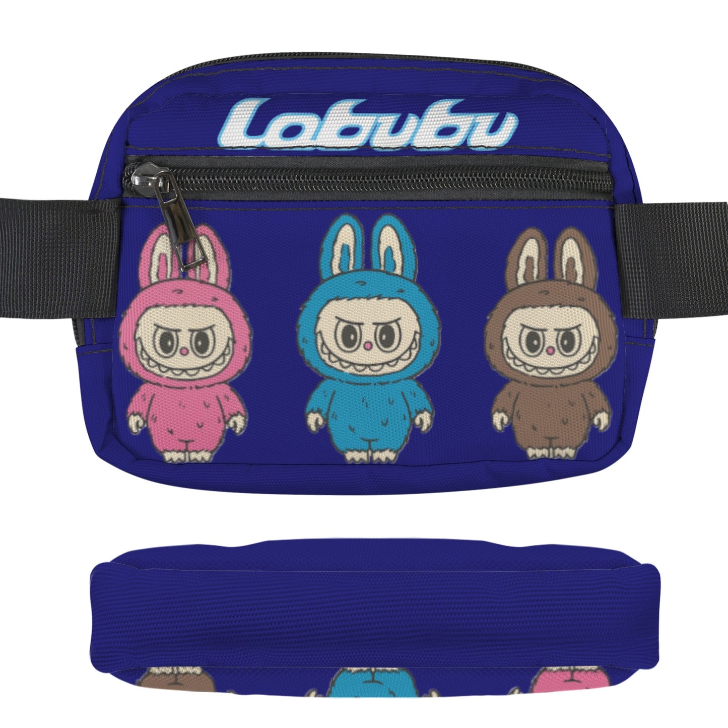 Labubu Triple Threat Fanny Pack Set – 3x the Style, All Ages Welcome -Three Labubus Cross Body Bags - Fanny Bags for Adults & Kids