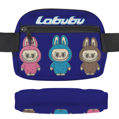 Labubu Triple Threat Fanny Pack Set – 3x the Style, All Ages Welcome -Three Labubus Cross Body Bags - Fanny Bags for Adults & Kids