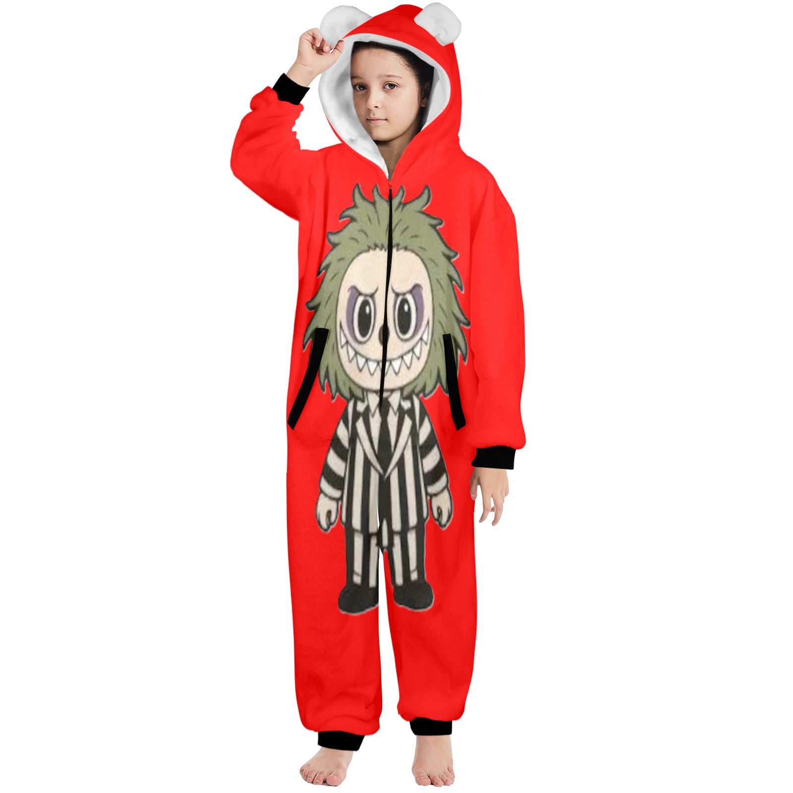 KSC's Halloween Big Kids Unisex Onesies (8 to 15 Years) Beetle Juice Labubu