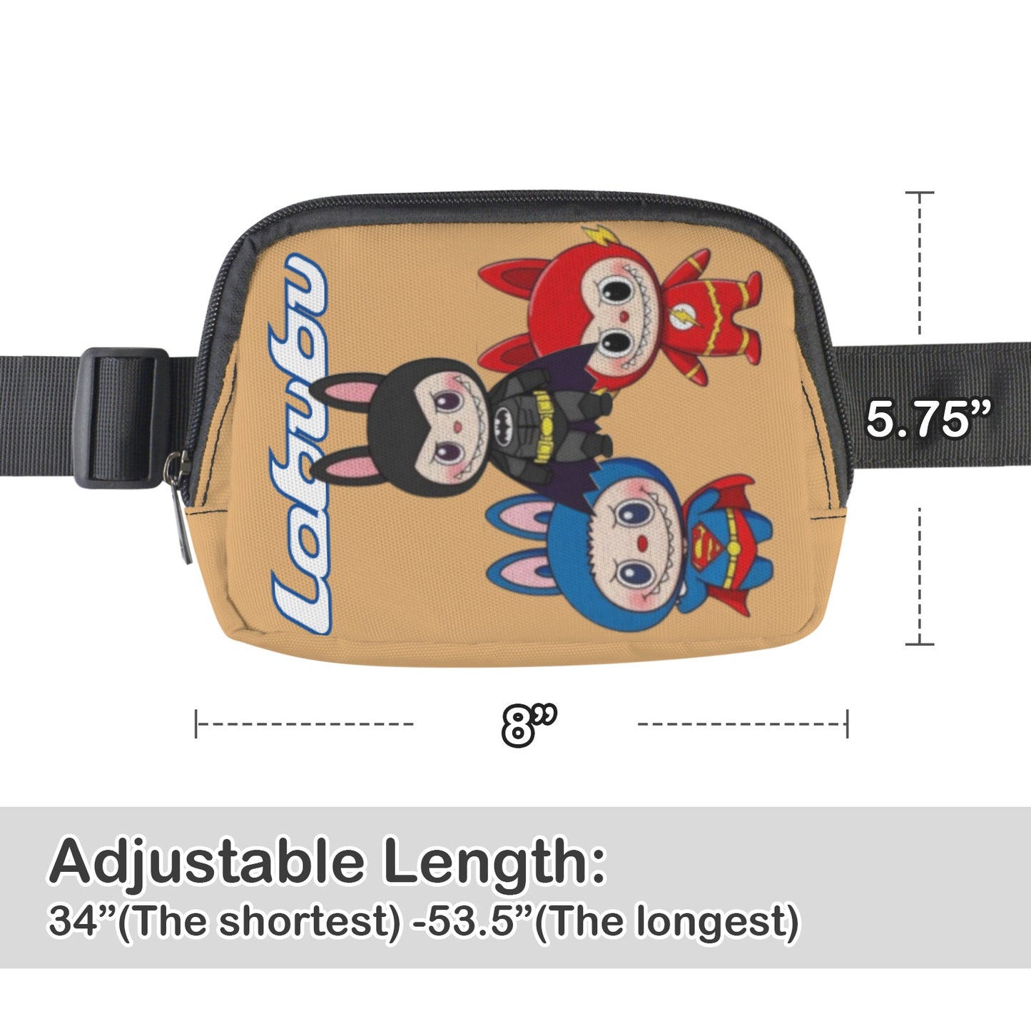 Labubu Trio Of Titans - Labubu Heros Cross Body Bags - Fanny Packs for Kids & Adults are all the rage!