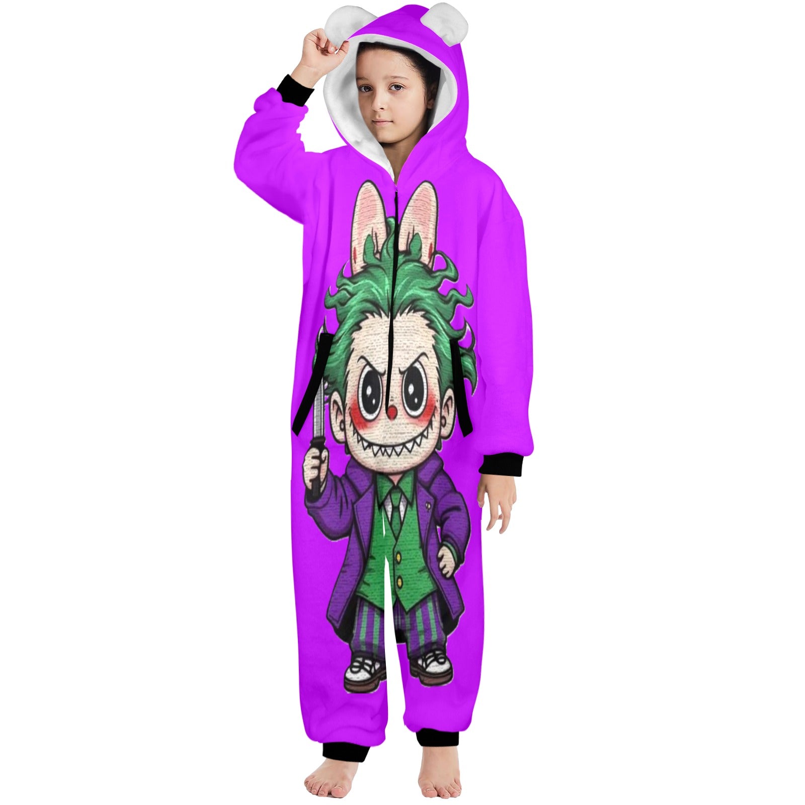 KSC's Halloween Big Kids Unisex Onesies (8 to 15 Years) Joker Labubu