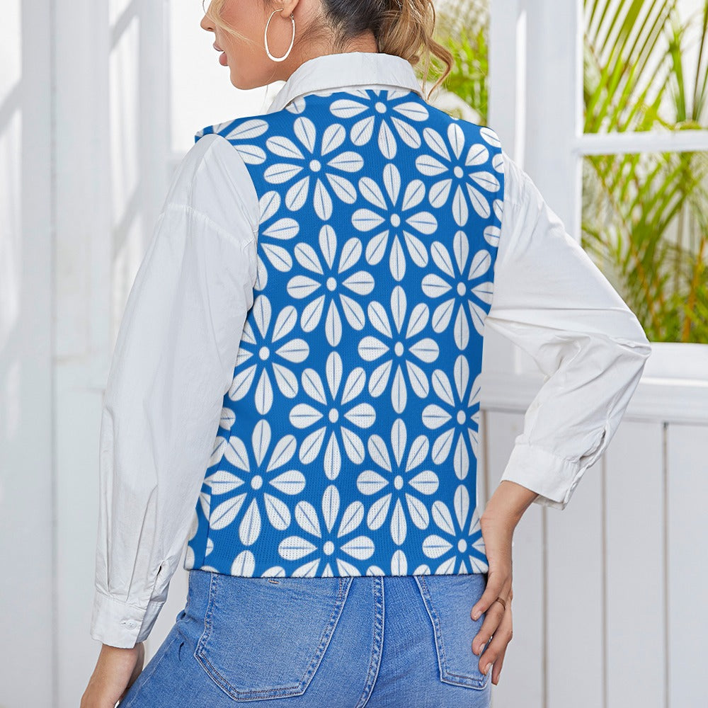 KSC's Custom Designs Women's Long Sleeve Button Knit Vest - 10 OPTIONS INSIDE