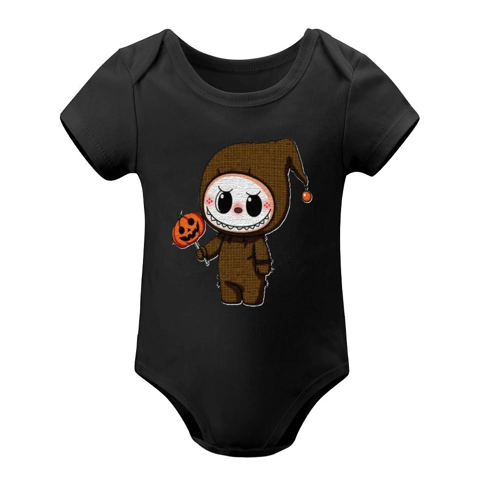 Baby Halloween Labubu Short -Sleeve Baby's Bodysuit