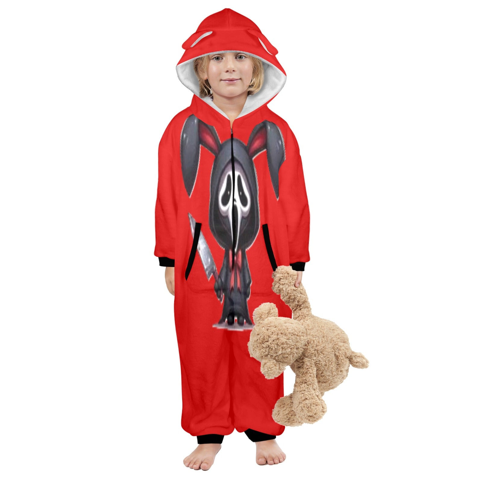 KSC's Exclusive Labubu Little Kids Onesies (2 to 7 Years Old) - Ghost Face Labubu