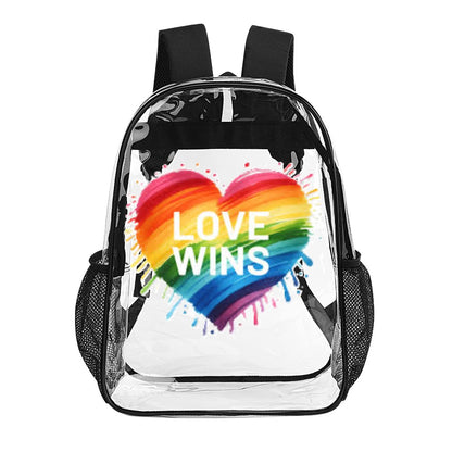 KSC's Custom Designs On Transparent Bag 17 inch New