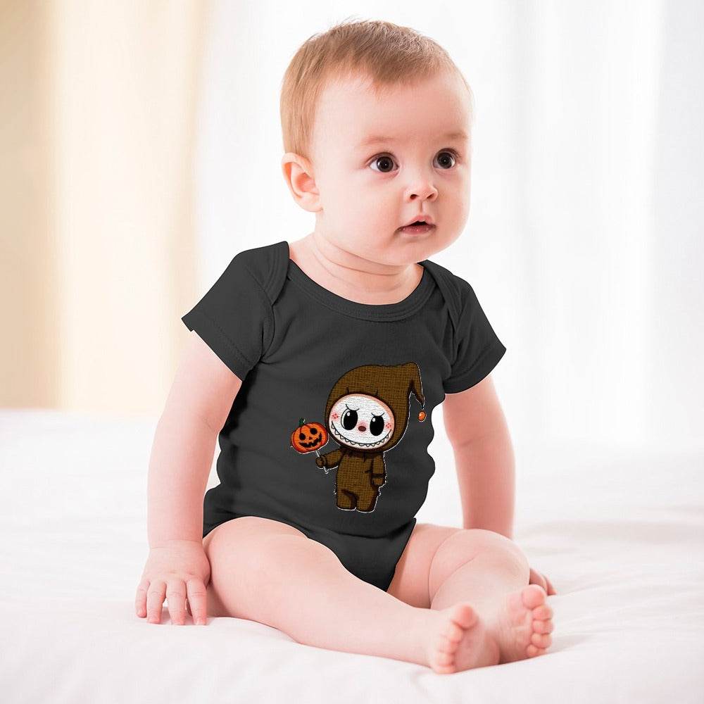 Baby Halloween Labubu Short -Sleeve Baby's Bodysuit