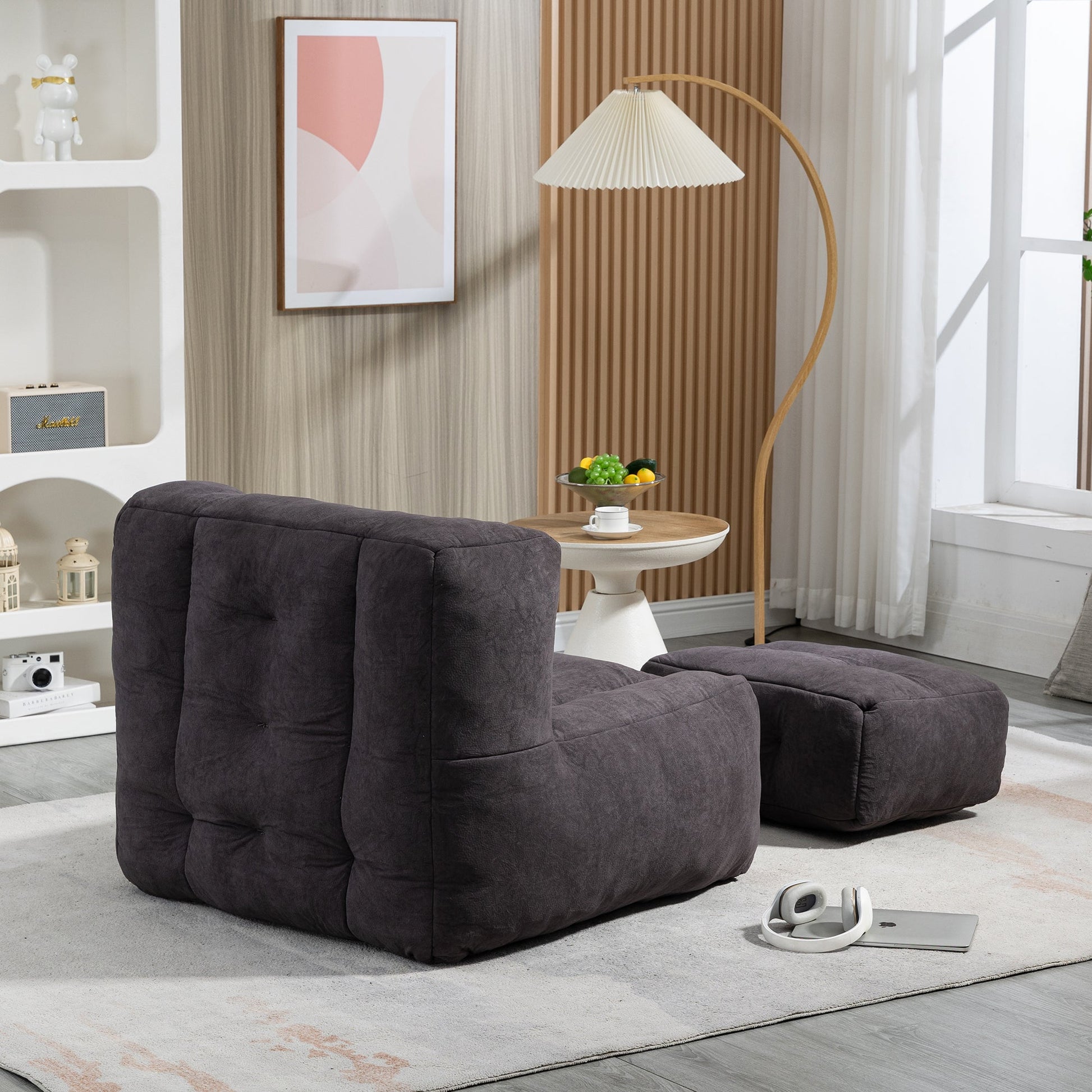 Fluffy bean bag chair, comfortable bean bag for adults and children,