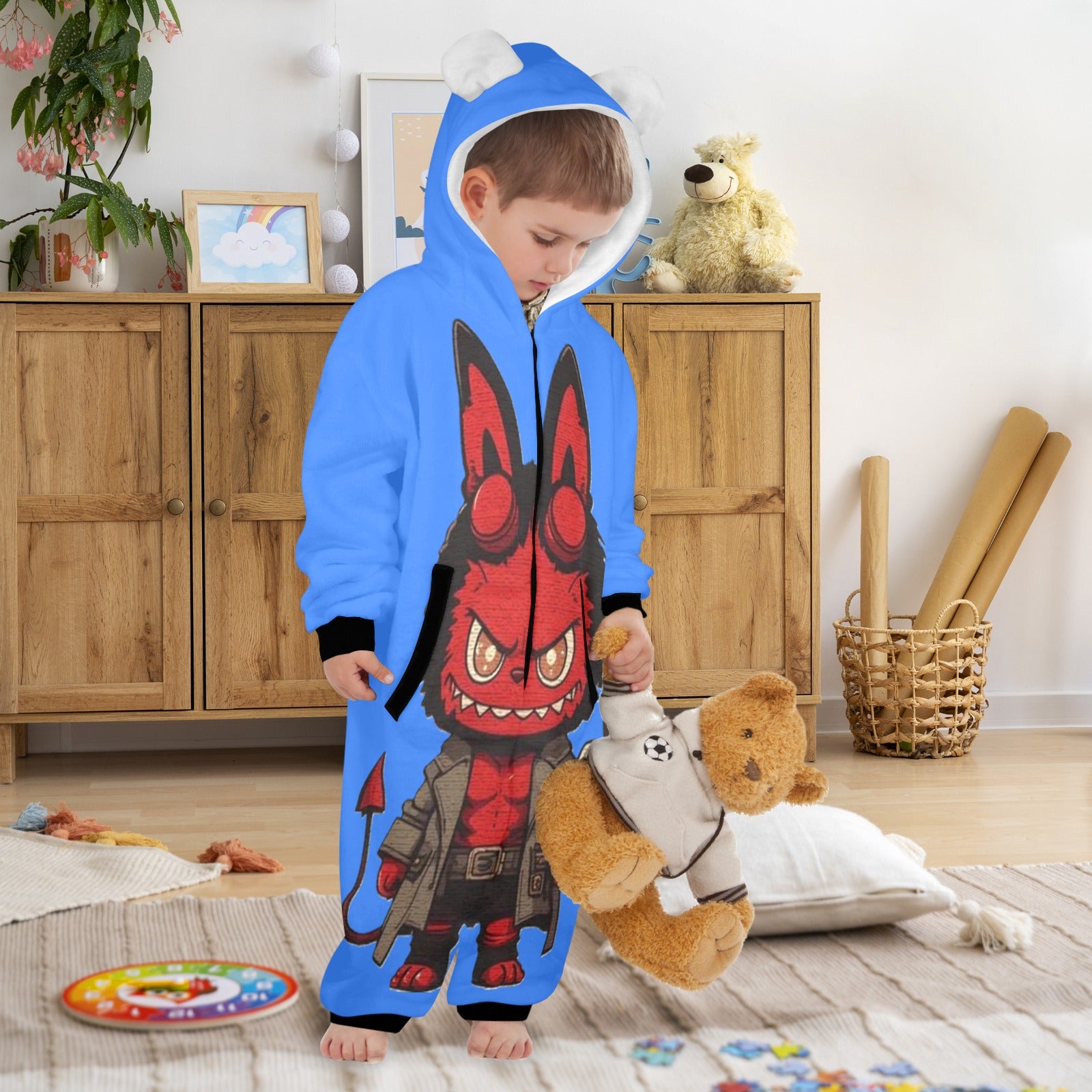 KSC's Halloween Exclusive Little Kids Unisex Onesie LabubuHellboy