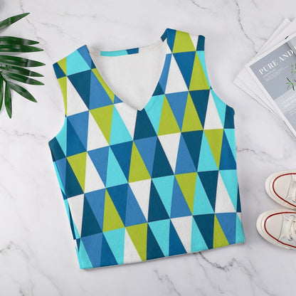 KSC's Custom Vest Designs Women's Long Sleeve Button Knit Vest