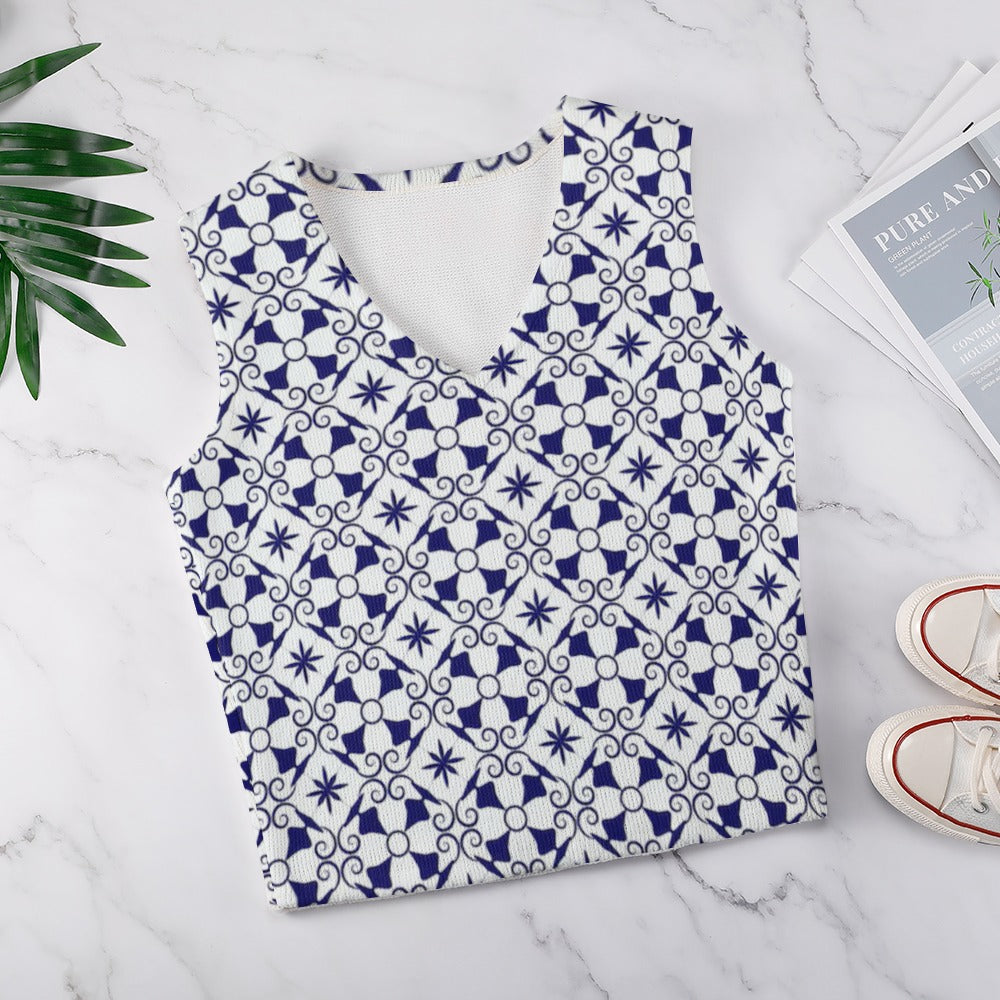 KSC's Custom Vest Designs Women's Long Sleeve Button Knit Vest - 10 OPTIONS INSIDE