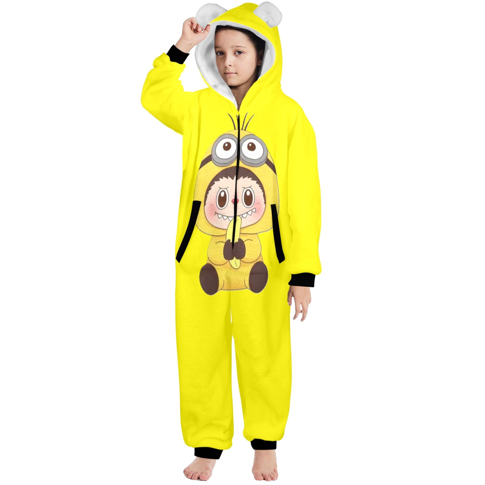 KSC's Exclusive Big Kids Onesie Labubu (8 to 15 Years) Yellow Minion Labubu