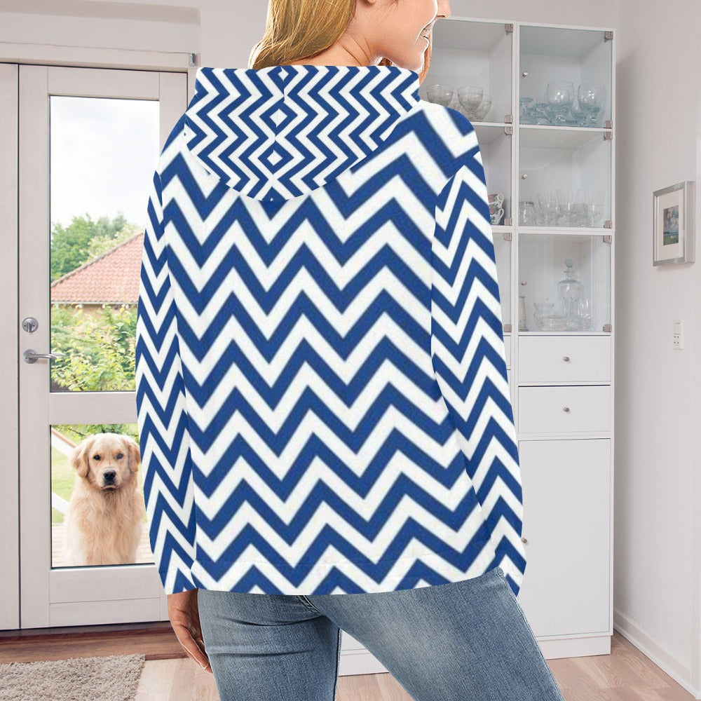 KSC's Exclusive Women's Stripe Design Hoodies Collection (10 Styles) Hoodie (Model H13)