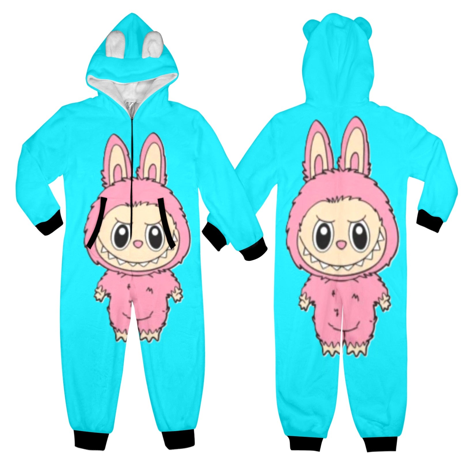 KSC's Exclusive Big Kids Onesie Labubu (8 to 15 Years) Teal Pink Labubu