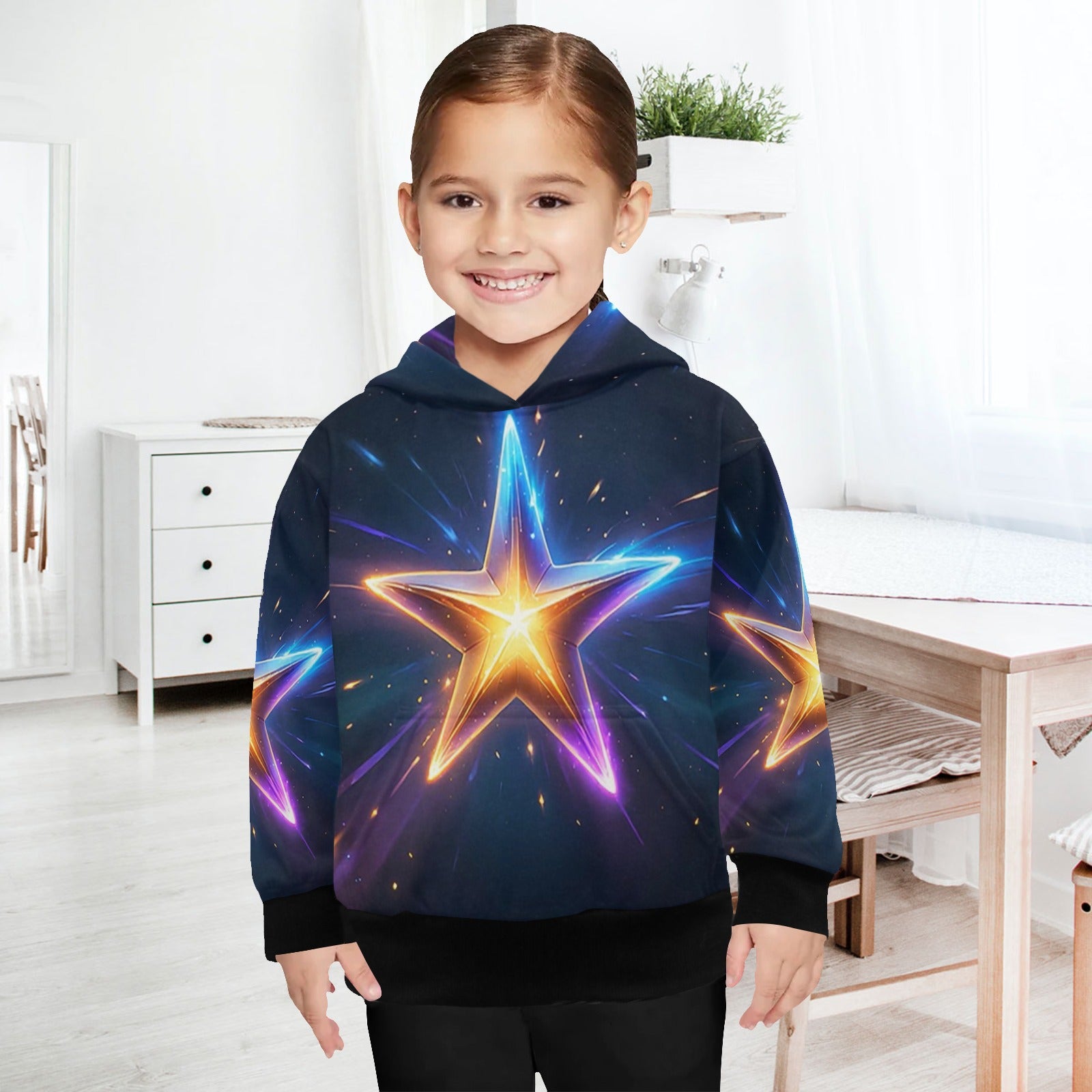 KSC's Exclusive Designs Little Girls' Long Sleeve Hoodie - Little Girls' Long Sleeve Hoodie