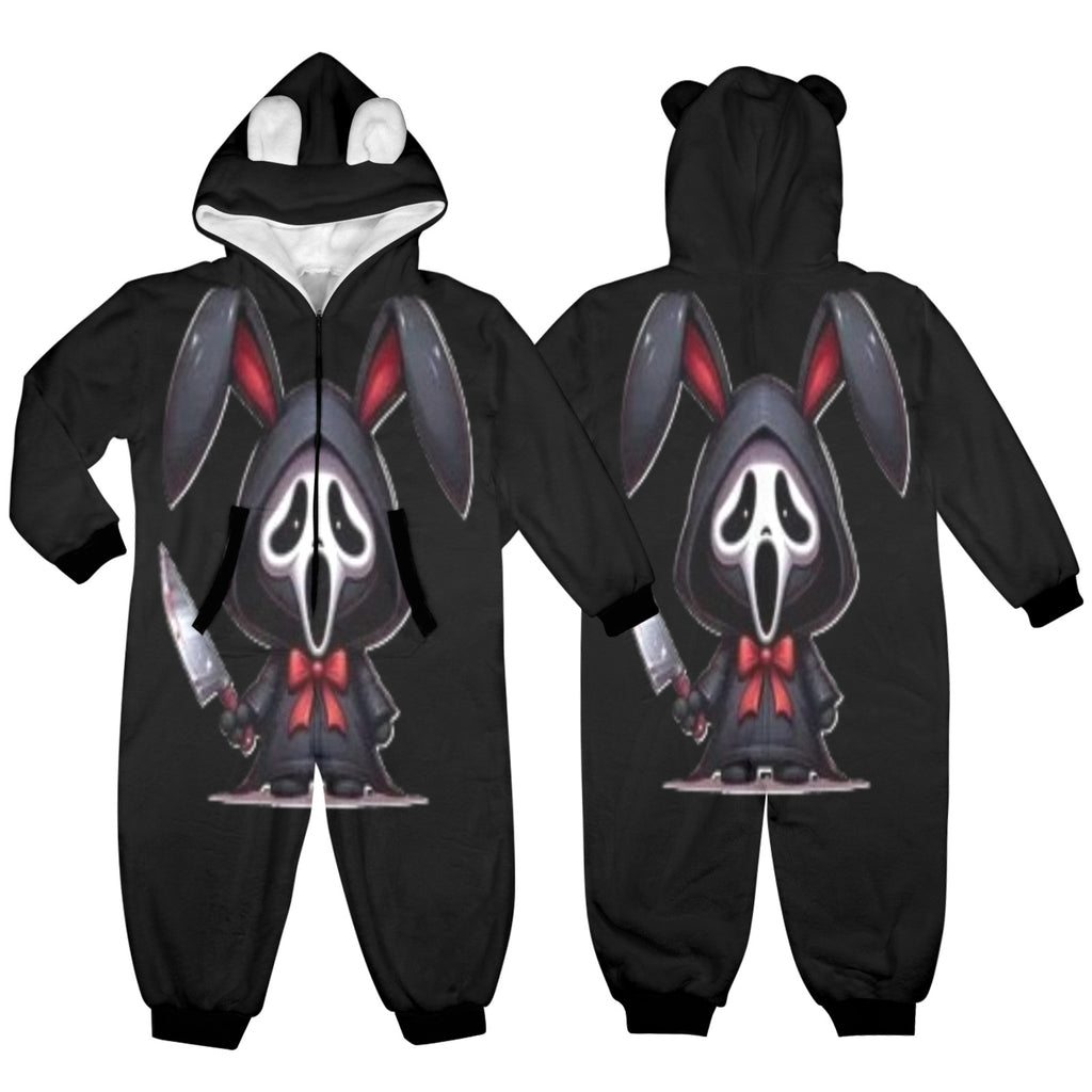 KSC's Exclusive Labubu Little Kids Onesies (2 to 7 Years Old) - Ghost Face Labubu