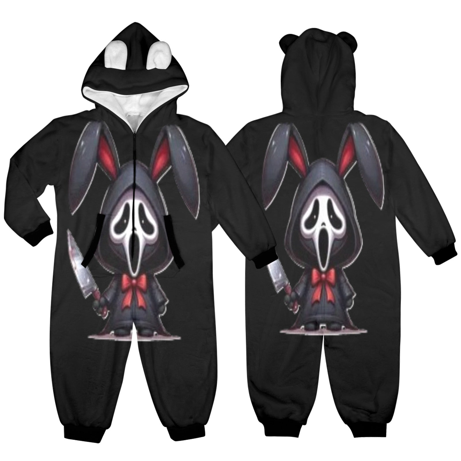 KSC's Exclusive Labubu Little Kids Onesies (2 to 7 Years Old) - Ghost Face Labubu